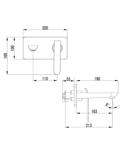 Смеситель для раковины Lemark Melange LM4926CW Хром Белый