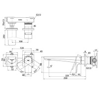 Смеситель для раковины без донного клапана Toto GE TLG07308R