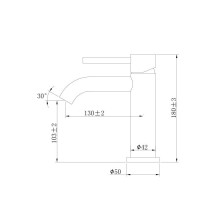 Смеситель для раковины Bronze De Luxe Scandi 9001BR