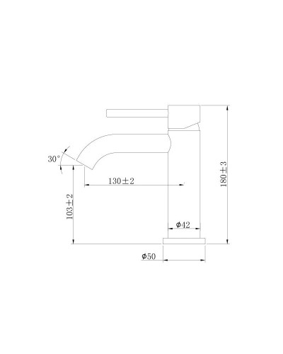 Смеситель для раковины Bronze De Luxe Scandi 9001BR