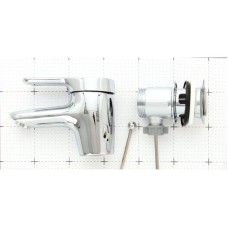 Смеситель для раковины с донным клапаном Jacob Delafon Kandel E660RU-CP