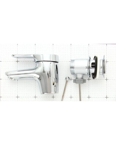 Смеситель для раковины с донным клапаном Jacob Delafon Kandel E660RU-CP