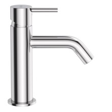 Смеситель для раковины однорычажный, с тонкой ручкой без донного клапана CEZARES LEAF-LSM2-L-01-W0