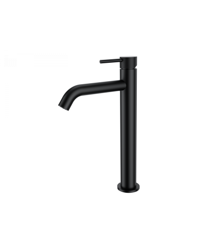 Смеситель для раковины высокий WONZON & WOGHAND, Черный матовый (WW-H1062-MB)