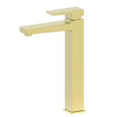 Смеситель для раковины высокий Wonzon & Woghand, Брашированное золото (WW-88019068-BG)