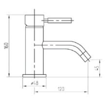 Смеситель для раковины с донным клапаном Migliore Fortis 30458