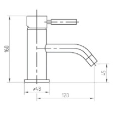 Смеситель для раковины с донным клапаном Migliore Fortis 30458