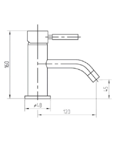 Смеситель для раковины с донным клапаном Migliore Fortis 30458