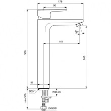 Смеситель для раковины без донного клапана Ideal Standard Ceraplan III BC562AA