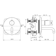 Инфракрасная электроника для раковины со смешиванием Ideal Standard Ceraplus A6147AA