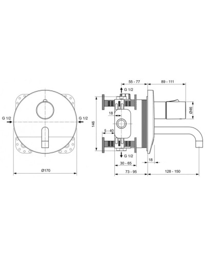 Инфракрасная электроника для раковины со смешиванием Ideal Standard Ceraplus A6148AA