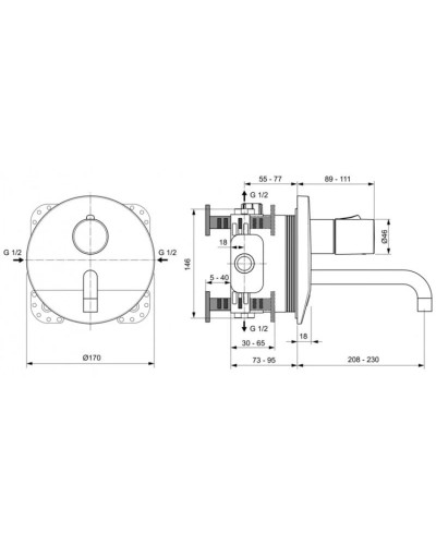 Инфракрасная электроника для раковины со смешиванием Ideal Standard Ceraplus A6152AA
