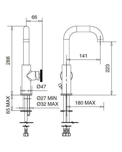Смеситель для раковины Migliore Reversa 28196