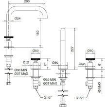 Смеситель для раковины Migliore Reversa 28206