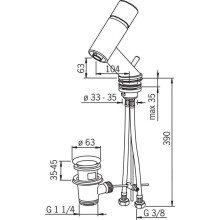 Смеситель для раковины Oras Alessi 8500F