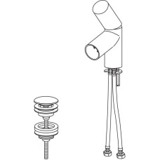 Смеситель для раковины с донным клапаном Oras Alessi Dot 8610F