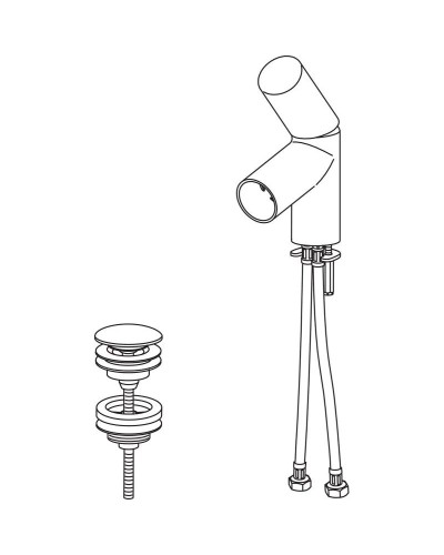 Смеситель для раковины с донным клапаном Oras Alessi Dot 8610F