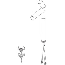 Смеситель для раковины с донным клапаном Oras Alessi Dot 8601F