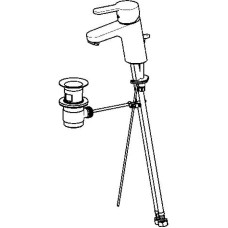 Смеситель для раковины с донным клапаном Oras Aquita 2900F