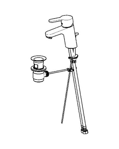 Смеситель для раковины с донным клапаном Oras Aquita 2900F