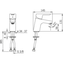 Смеситель для раковины Oras Aquita 2910F