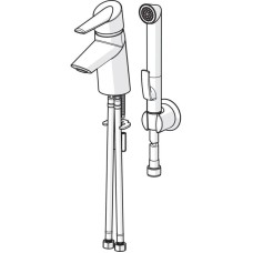 Смеситель для раковины с гигиеническим душем Oras Optima 2712F