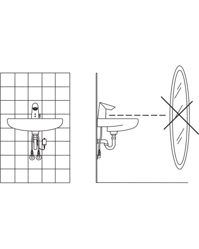 Смеситель для раковины, бесконтактный 6V Oras Optima 1714F