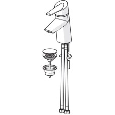 Смеситель для раковины с донным клапаном Oras Optima 2700FG