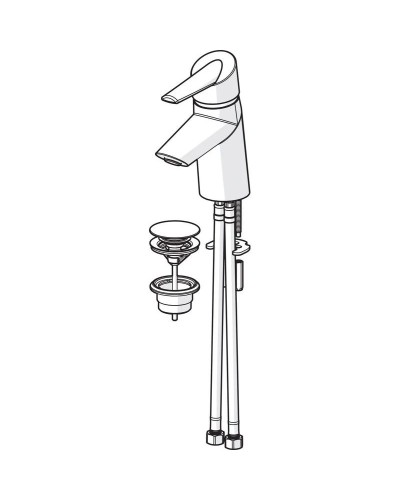 Смеситель для раковины с донным клапаном Oras Optima 2700FG