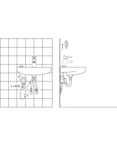 Термостат для раковины с донным клапаном Oras Optima 2701FT