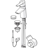 Термостат для раковины с донным клапаном Oras Optima 2701FT