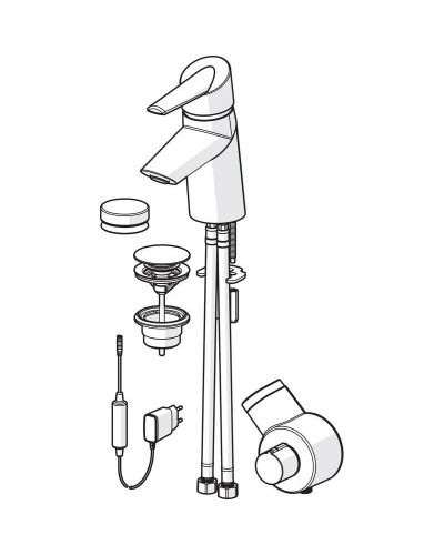 Термостат для раковины с донным клапаном Oras Optima 2701FT