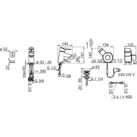 Термостат для раковины с донным клапаном Oras Optima 2701FT