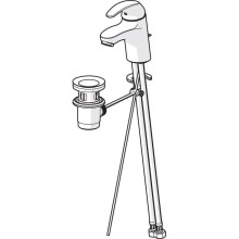 Смеситель для раковины с донным клапаном Oras Polara 1400F