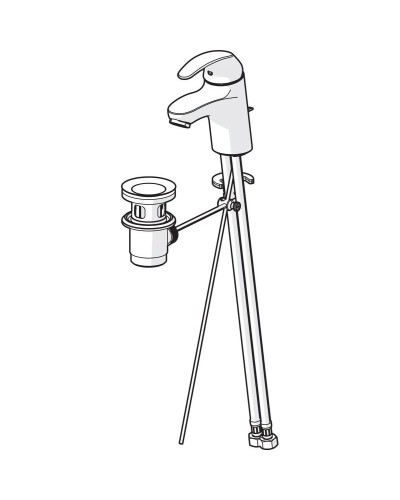 Смеситель для раковины с донным клапаном Oras Polara 1400F