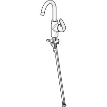 Смеситель для раковины без донного клапана Oras Safira 1007F