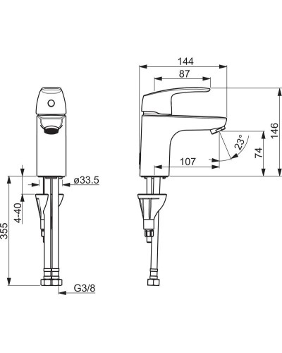 Смеситель для раковины Oras Safira 1010F