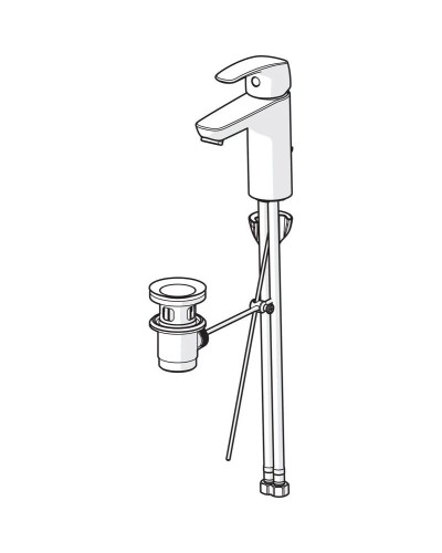 Смеситель для раковины с донным клапаном Oras Safira 1005F