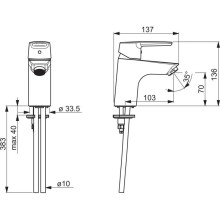 Смеситель для раковины Oras Saga New 3910