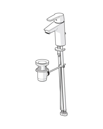 Смеситель для раковины с донным клапаном Oras Saga New 3914F