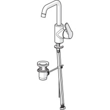 Смеситель для раковины с донным клапаном Oras Saga New 3909F