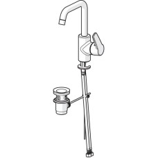 Смеситель для раковины с донным клапаном Oras Saga New 3909F