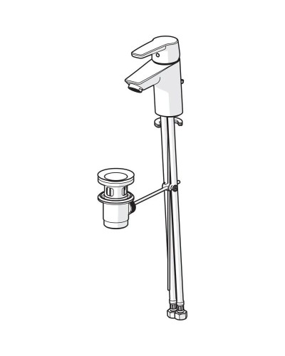 Смеситель для раковины с донным клапаном Oras Saga New 3904F