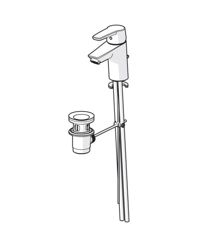 Смеситель для раковины с донным клапаном Oras Saga New 3904