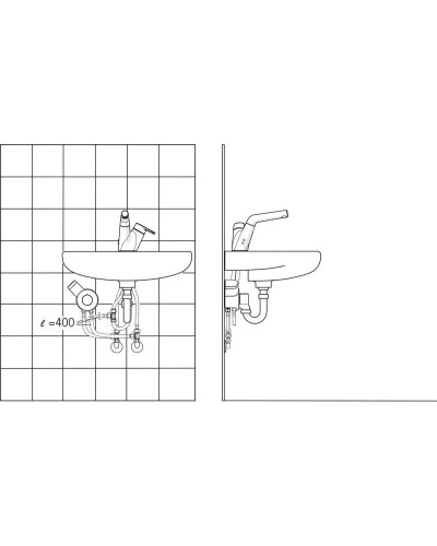 Термостат для раковины с донным клапаном Oras Signa 2213F