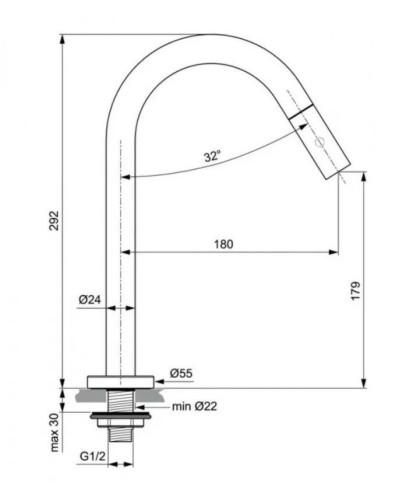 Кран для холодной воды Ideal Standard IdealStream F2844AA