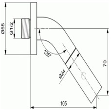 Кран для холодной воды Ideal Standard IdealStream F2845AA