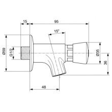 Кран для холодной воды Ideal Standard Alpha A1330AA