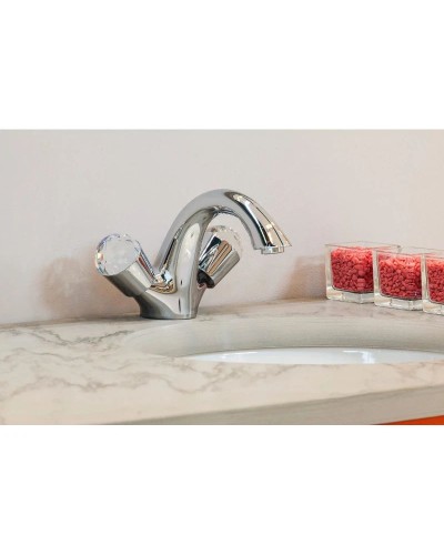 Смеситель для раковины с донным клапаном Nicolazzi Cristallo 2032CR22