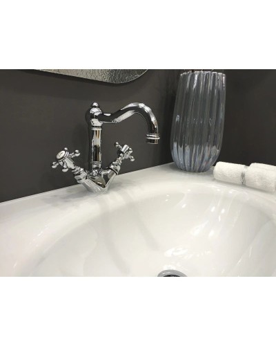 Смеситель для раковины с донным клапаном Nicolazzi Half Dome 1432CR70